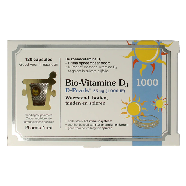 Pharma Nord Bio Vitamine D3 25 mcg (1000 IE) – 120 capsules