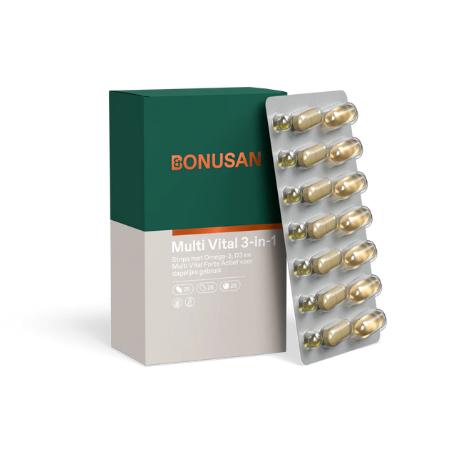 Bonusan Multi Vital 3-in-1 - 84 stuks - productfoto via Varuvo