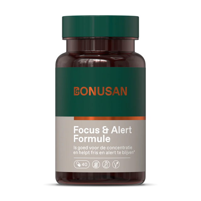 Bonusan Focus & Alert Formule - 40 capsules - productfoto via Varuvo