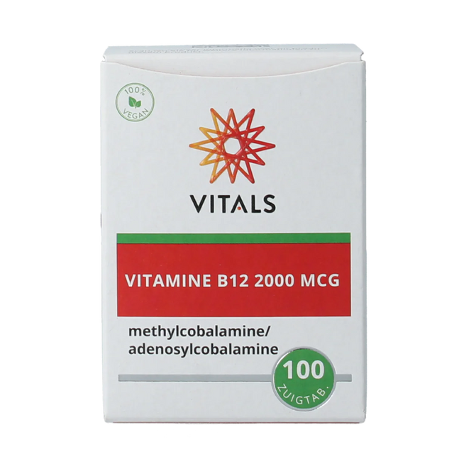 Vitals Vitamine B12 2000 mcg – 100 zuigtabletten