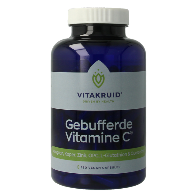 Vitakruid Gebufferde Vitamine C met zink, OPC & quercetine – 180 capsules