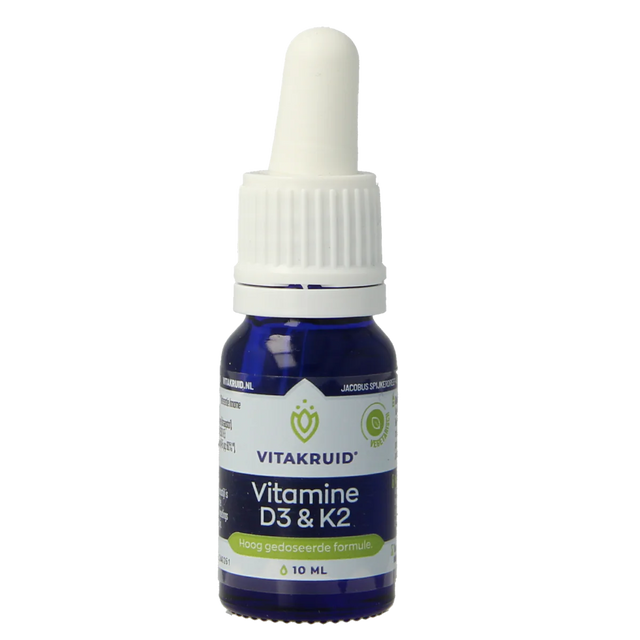 Vitakruid Vitamine D3 & K2 MenaQ7 druppels – 10 ml